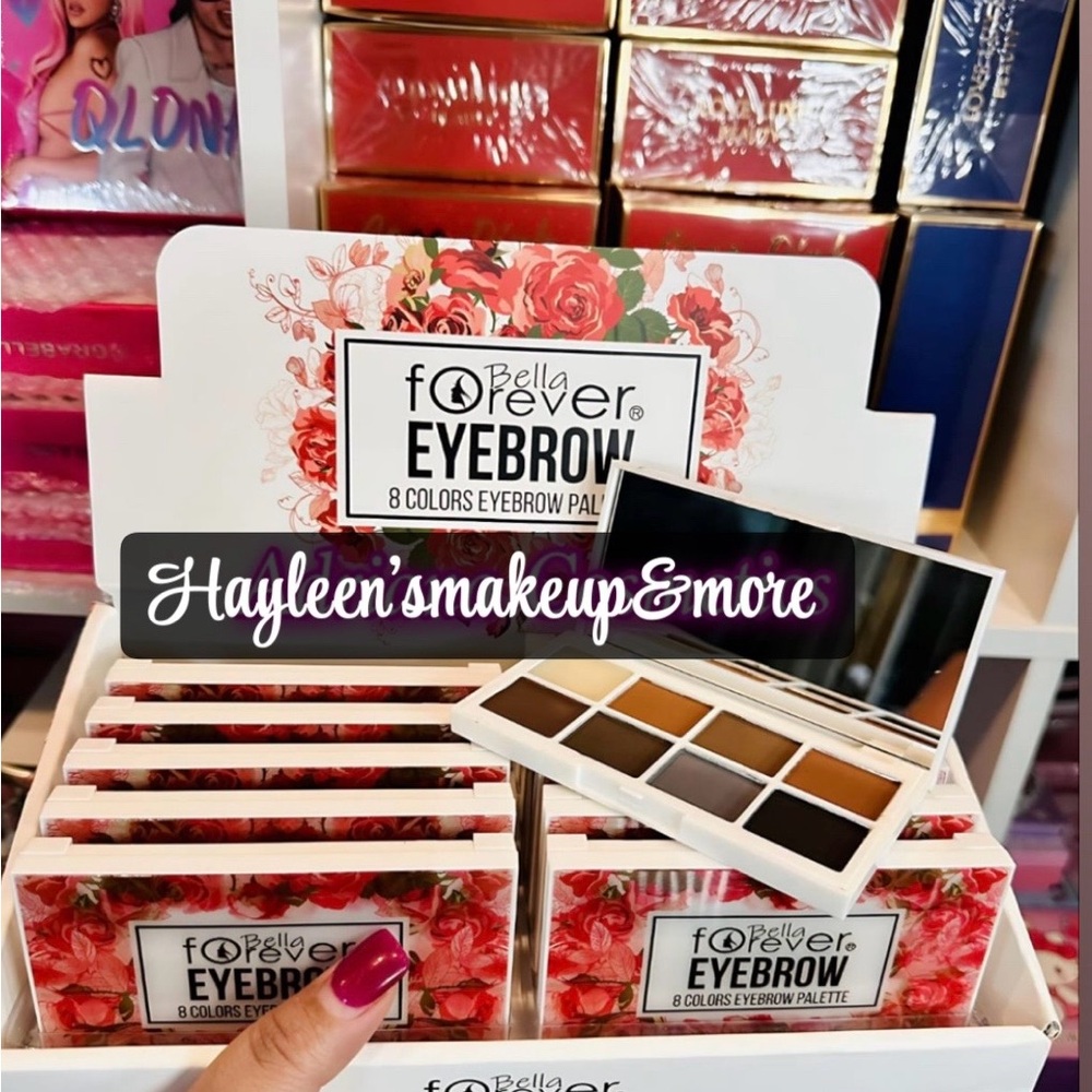 8-Color Eyebrow Palette - Natural Browns